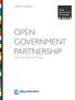 A Brief for Donors OPEN GOVERNMENT PARTNERSHIP MULTI DONOR TRUST FUND