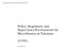 Policy, Regulatory and Supervisory Environment for Microfinance in Tanzania