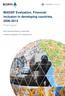 MASSIF Evaluation, Financial inclusion in developing countries,