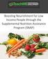 Boosting Nourishment for Low Income People through the Supplemental Nutrition Assistance Program (SNAP)