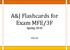 A&J Flashcards for Exam MFE/3F Spring Alvin Soh