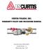 CURTIS-TOLEDO, INC. WARRANTY POLICY AND PROCEDURE MANUAL. Document Number: WPM Revision Number: 1.0