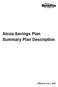 Alcoa Savings Plan Summary Plan Description