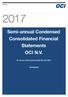 Semi-annual Condensed Consolidated Financial Statements