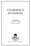 CHAIRMAN S STATEMENT