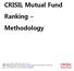 CRISIL Mutual Fund Ranking Methodology