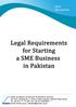 Legal Requirements for Starting a SME Business in Pakistan. Table of Contents
