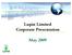 Lupin Limited Corporate Presentation. May 2009