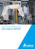 Ticker: Enabling Smart Manufacturing through integration of state-of-the-art software and hardware DELTA ELECTRONICS, INC ANNUAL REPORT