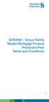 DARANA - Group Family Takaful Mortgage Finance Protection Plan Terms and Conditions