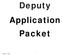 Deputy Application Packet