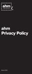 ahm Privacy Policy March 2014