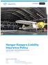 Hangar Keepers Liability Insurance Policy Issued by Agile Underwriting Services Pty Ltd
