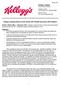 Kellogg Company Reports Fourth Quarter 2017 Results and Issues 2018 Guidance