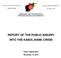 REPORT OF THE PUBLIC INQUIRY INTO THE KABUL BANK CRISIS