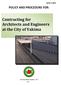 Contracting for Architects and Engineers at the City of Yakima