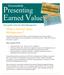 Presenting Earned Value