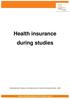Health insurance during studies