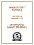 MODESTO CITY SCHOOLS (effective 1/1/18) CERTIFICATED SALARY SCHEDULE