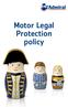 Motor Legal Protection policy