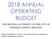 2018 ANNUAL OPERATING BUDGET