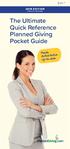 The Ultimate Quick Reference Planned Giving Pocket Guide