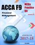 ACCA F MCQs Practice Kit. preparetopassacca.com. Financial Management UPDATED FOR EXAMS. By: Sumbal Asif. Page 1