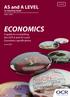ECONOMICS A guide to co-teaching the OCR A and AS Level Economics specifications