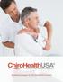 Marketing Campaign for ChiroHealthUSA Providers
