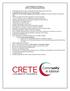 Crete Chamber of Commerce 2018 List of Membership Benefits