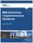 BES Definition Implementation Guidance