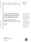 Trade, Foreign Exchange, and Energy Policies in the