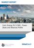 Cairn Energy PLC (CNE) - Power - Deals and Alliances Profile