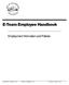 E-Team Employee Handbook. Employment Information and Policies