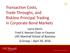 Transaction Costs, Trade Throughs, and Riskless Principal Trading in Corporate Bond Markets
