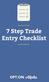7 Step Trade Entry Checklist