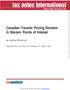 Canadian Transfer Pricing Decision In Marzen: Points of Interest
