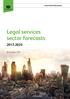 Legal services sector forecasts