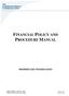FINANCIAL POLICY AND PROCEDURE MANUAL PROPRIETARY INFORMATION