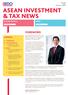 ASEAN INVESTMENT & TAX NEWS FEATURE ARTICLE