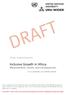 DRAFT. Inclusive Growth in Africa: Measurement, Causes, and Consequences