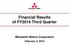 Financial Results of FY2014 Third Quarter