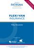 ARRANGED BY. You can trust in our service FLEXI VAN INSURANCE. Policy Document UNDERWRITTEN BY
