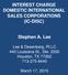 INTEREST CHARGE DOMESTIC INTERNATIONAL SALES CORPORATIONS (IC-DISC) Stephen A. Lee
