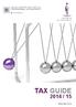 CENTRE O F TAX EXCELLENCE TAX GUIDE 2014 / 15.