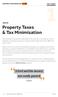 Property Taxes & Tax Minimisation