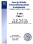 Audit Report. For the Fiscal Year Ended June 30, Georgia Public Telecommunications Commission. Fiscal Year 2015