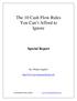 The 10 Cash Flow Rules You Can t Afford to Ignore
