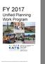 FY Unified Planning Work Program. FY 2017 Unified Planning Work Program