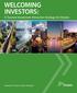 WELCOMING INVESTORS: A Tourism Investment Attraction Strategy for Ontario. Ministry of Tourism, Culture and Sport